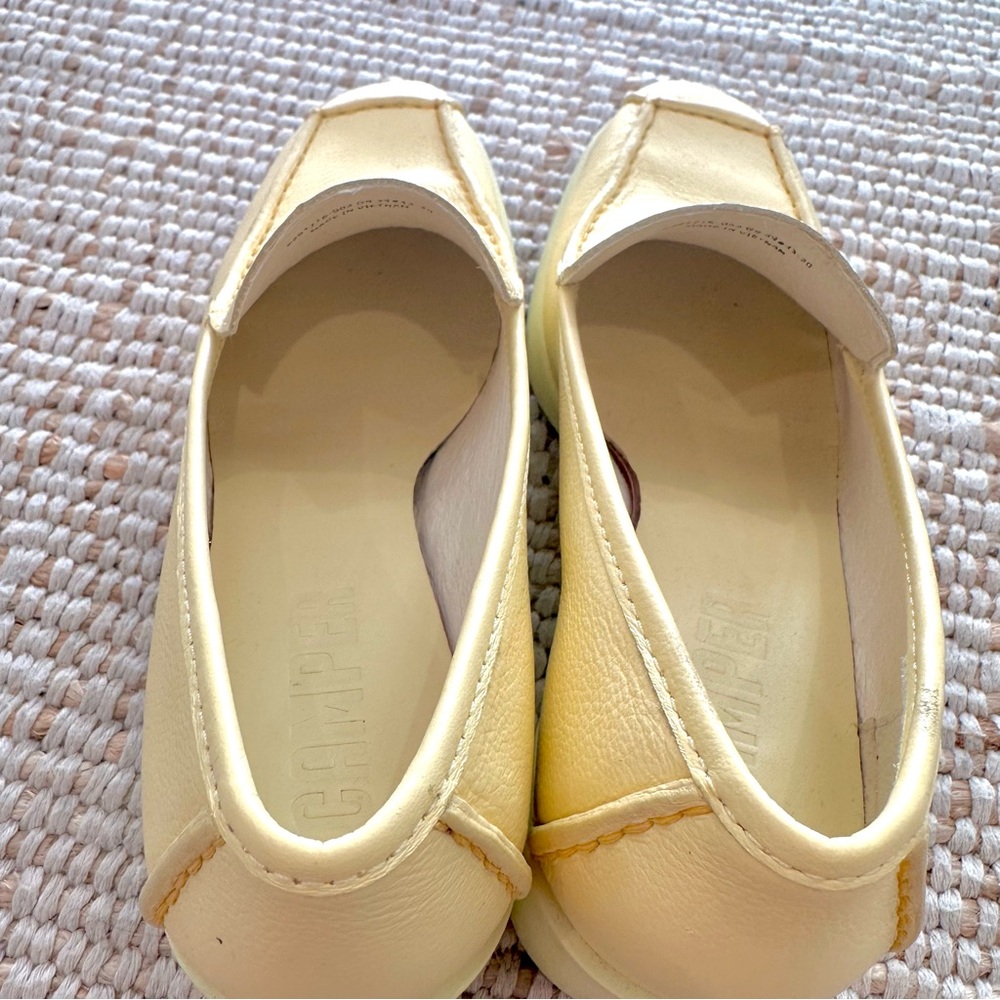 Camper Sunny Yellow Block Heel Loafers - Picture 5 of 5